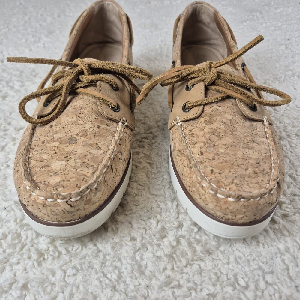 Sperry Top Sider Boat Shoes 9M Women's Azur Cora Cork